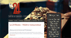 Desktop Screenshot of le24-restaurant.com